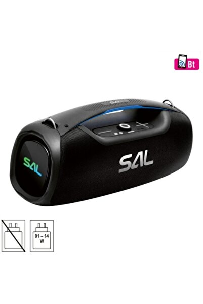 Sal Boxă portabilă tip boombox, Bluetooth, USB, slot card, 100W, rezistentă l...
