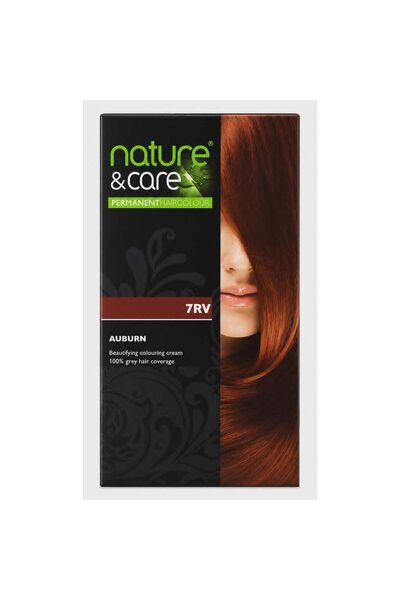 Naturaled Vopsea de păr permanentă nature & soin, 7RV Roșcat închis, 132 ml