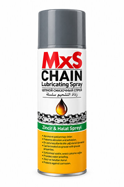 MxS Motosiklet Zincir Yağlama Spreyi Büyük Boy 400 ml - Motosiklet / Bisiklet...