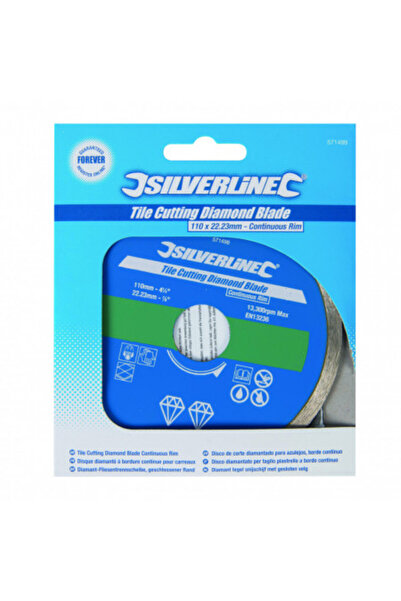 Silverline Disc diamantat pentru tăierea ceramică, pietrei, 110 x 22mm