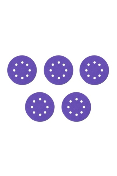 dedra Set de 5 discuri abrazive ceramice perforate pentru șlefuire, 125mm, gr...