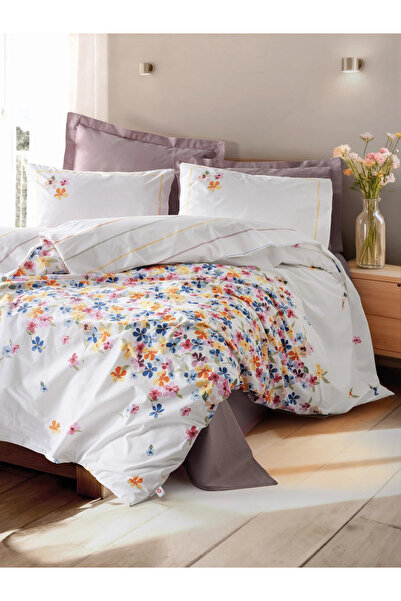 Cotton Box Set de husă de pilotă unică Modeline Ranforce Flurry Lila