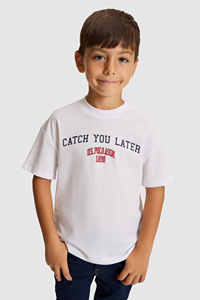U.S. Polo Assn. Boy's White T-Shirt 50327033-Vr013