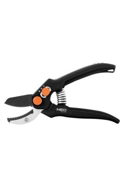 NEO Tools Foarfecă de grădină 185mm, deschidere reglabilă, maxim 15mm