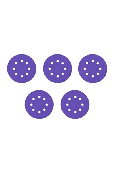 dedra Set de 5 discuri abrazive ceramice perforate pentru șlefuire, 125mm, gr...