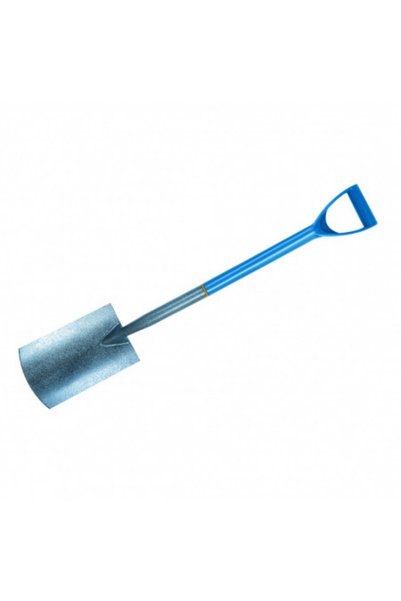 Silverline Lopată metalică, mâner din polipropilenă, cap pătrat, 970 mm