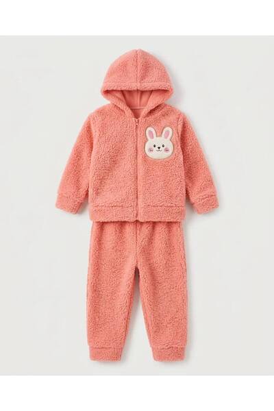 EFEYOO 2'li unisex Bebek takım bear nakışlı welsoft Pamuklu bebek takım 6-9,9...