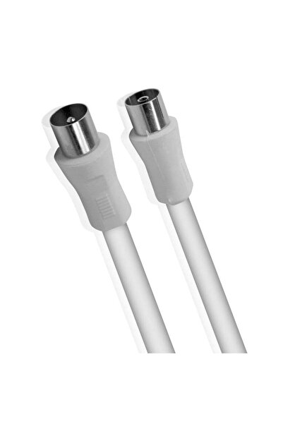 OEM POWERTECH CAB-V018 Καλώδιο PAL τηλεόρασης αρσενικό σε θηλυκό, 10μ, λευκό