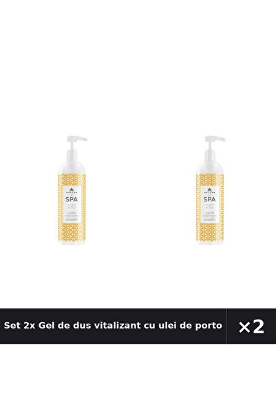 Kallos Set 2x Gel de dus vitalizant cu ulei de portocale din Brazilia Spa, 10...