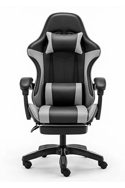 Topscaune Scaun gaming, Masaj în perna lombară, Rabatabil 90-145°, Suport pic...