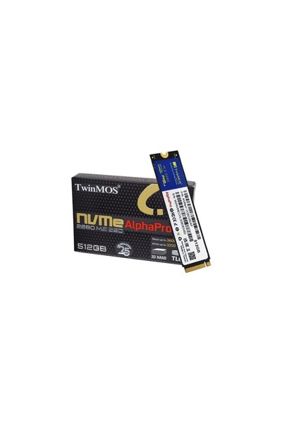TwinMOS 512GB M.2 PCIe Gen3 NVMe SSD (3600-3250Mb-s) NVME512GB2280AP TLC 3DNAND Ssd