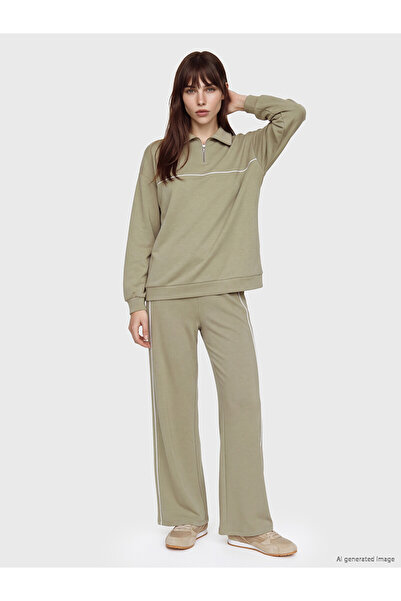 LC Waikiki Two Mt Shop Quality Lcw Modest Khaki Interlock Plain Comfortable &...
