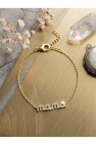 Peach Jewelry Peach Jewerly Γυναικείο Βραχιόλι Από Ασήμι 925 Mama Με Ζιργκόν ...