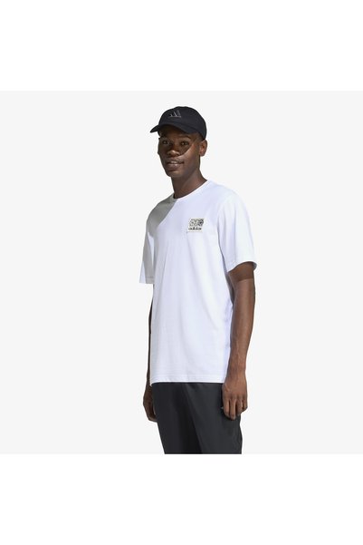 adidas تي شيرت أبيض للرجال من ميموريز أوف سبورت باتش