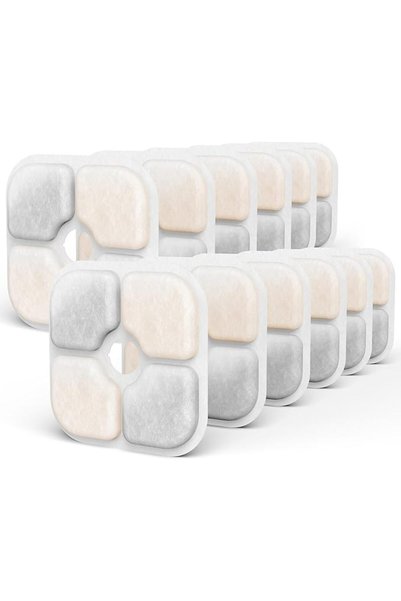 Samanija 12-Pack Cat Water Fountain Filters, Compatible with Catit PIXI Pet F...