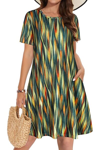 GENERAL elescat Summer Dresses for Women Casual Sleeveless Tshirt Beach Flowy...
