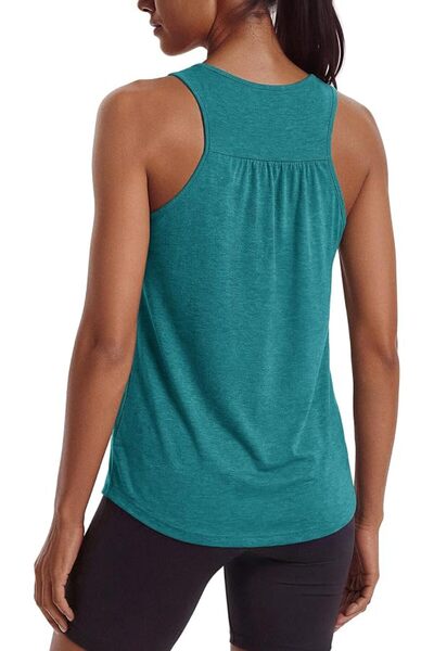 GENERAL PINSPARK Workout Tank Tops Woman Yoga Shirt Racerback Loose Athletic ...