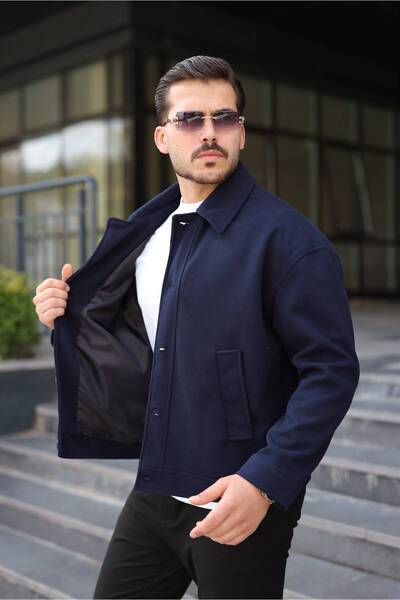 ronex Oversize Fit, Old Money Culture, Buttoned Checked Jacket