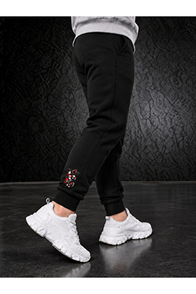 Relax family xf Men's Winter Black Sweatpants Narrow Leg Slim Fit Jogger Two ...