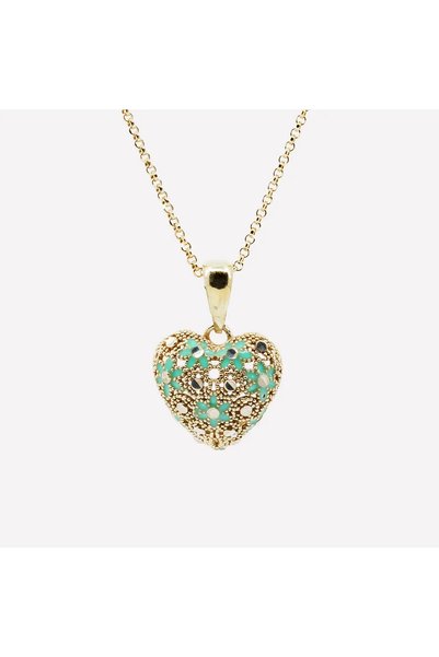Peach Jewelry Mina Mina Χειροποίητο Ιταλικό Μενταγιόν Ασήμι 925 Επιχρυσωμένο