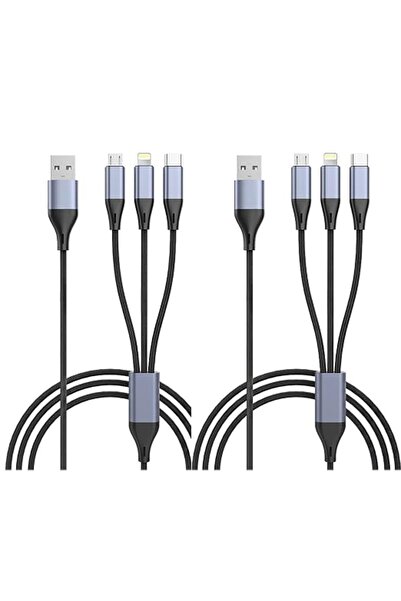 SKY TOUCH كابل شحن متعدد SKY-TOUCH، سلك شحن 3 في 1 متعدد المنافذ مع وصلة USB ...