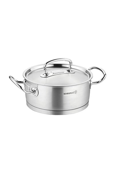 KORKMAZ Stainless steel saucepan with lid, 20 cm / 2.8L, "Proline" -