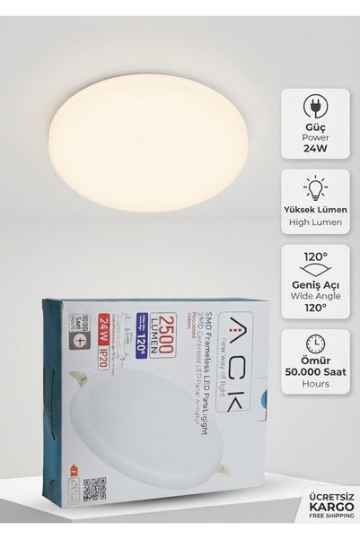 ACK ENERJİ AYDINLATMA / 24W YUVARLAK AYARLANABİLİR SPOT 4000K