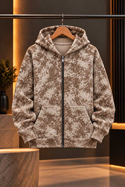 warn Batik Patterned Seasonal Pocketed Cardigan