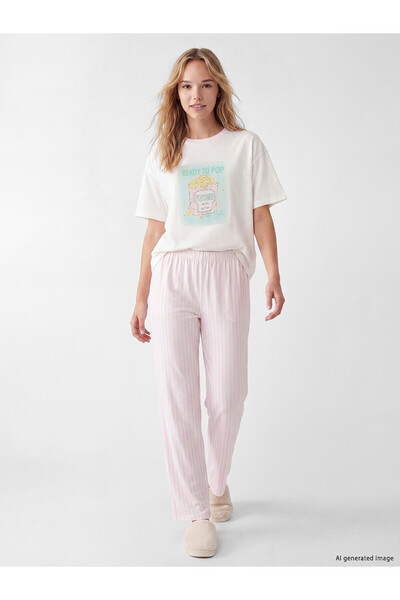 LC Waikiki Alita City with a Difference, Lcw Young Pink Combed Cotton Printed...