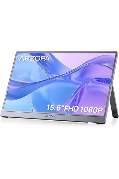 Arzopa Portable Monitor 15.6'' FHD 1080P - Ultra-Slim Portable Laptop Monitor...