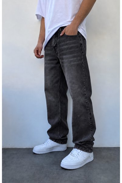 ElitWear Erkek Baggy Fit Rahat Kalıp Esnek Kumaş Likralı Kemerli Geniş Kalıp ...