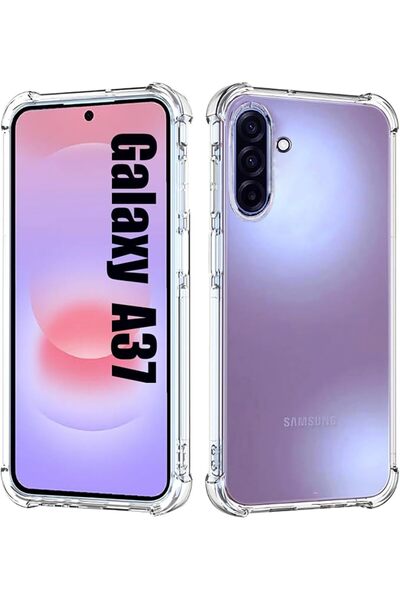 GENERAL Lumobrilla for Samsung Galaxy A37 Case Clear Soft TPU Reinforced Corners