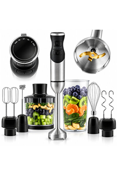 Velixo Vertical Blender 6 in 1, 1500W, 15,500 RPM, 20 Speed Settings, Turbo, ...