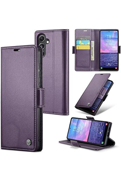 Generic Samsung Galaxy S23 FE Wallet Case with RFID Blocking Card Holder, Kic...