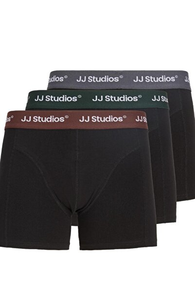 Jack & Jones Jacsoho Solid Men's Boxer 3 Pack Cotton Comfortable