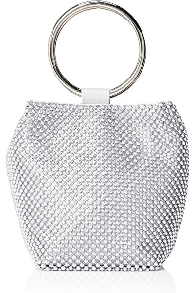 Jessica McClintock Women's Gwen Ball Mesh Ring Wristlet Pouch Clutch