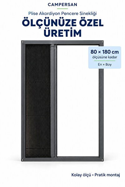 Plise Akordiyon Kapı Sinekliği 80*180