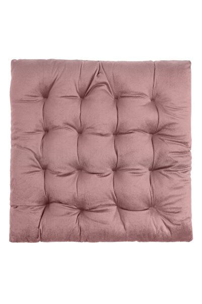 OEM Pernă decorativă pentru scaun din catifea roz 38x38cm