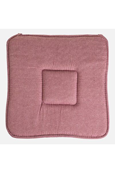 OEM Pernă de scaun roz 39x39cm - Reversibilă, umplută cu spumă