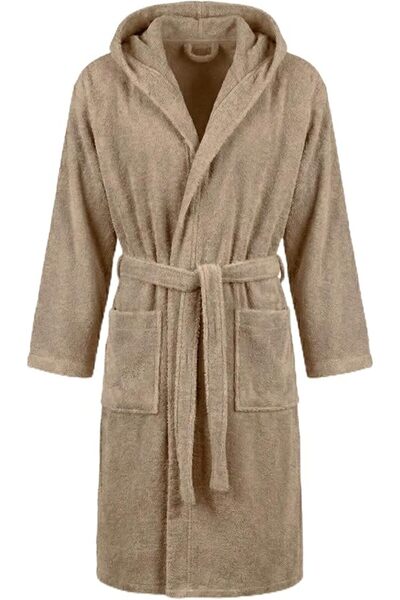 EBREEZZ Premium Cotton Terry Bathrobe with Hood, 350 GSM, Luxury Soft, for Ad...