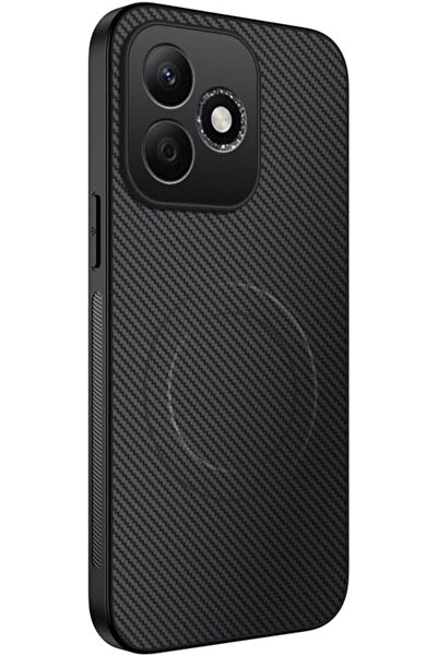 GENERAL for Honor 600 Lite Case, Carbon Fiber Texture Flexible Silicone Bumpe...