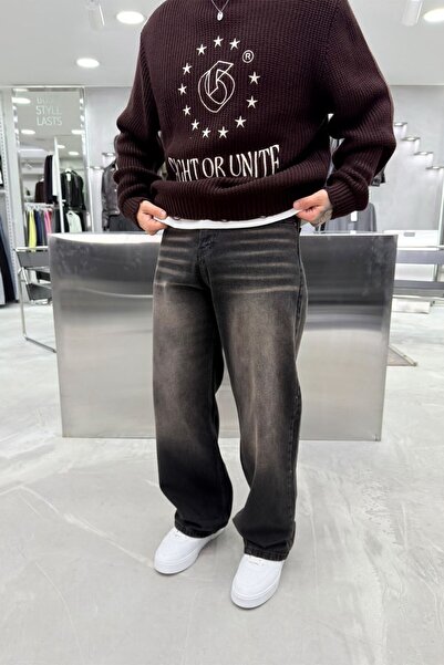 HAFKAGİYİM Kahverengi Soft Degrade Basic Baggy Pantolon