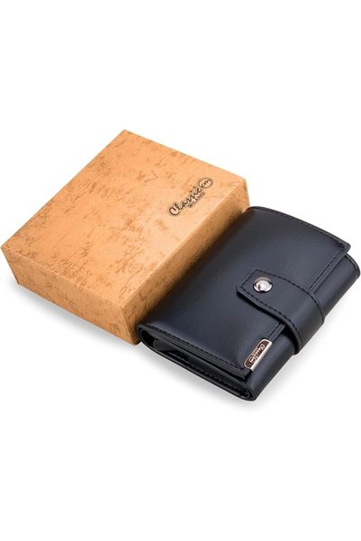 CMBR محفظة كلاسيكية من الجلد الصناعي بتقنية حجب RFID للرجال والنساء، حامل بطا...