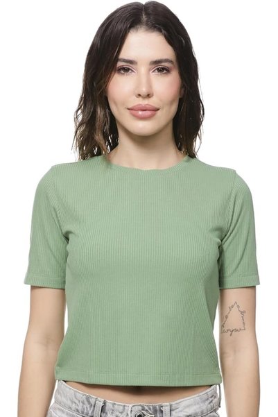 GENERAL FYLTR Women's Solid Regular Fit T Shirt
