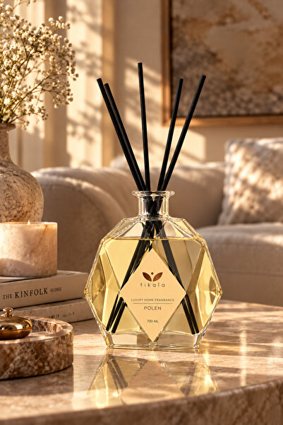 tikala Bambu Çubuklu Kristal Oda Kokusu Polen 700 ML - Home Fragrance 700 ML Pollen