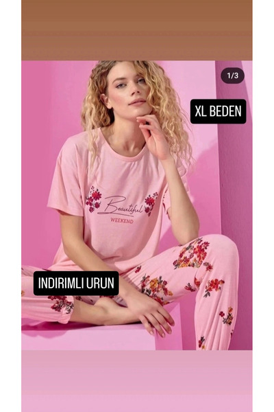 YAZLIK LASTİK PAÇA PIJAMA TAKIMI