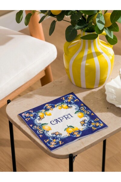 LC Waikiki LCW HOME Karışık Limon Baskılı Kağıt Peçete 20'li