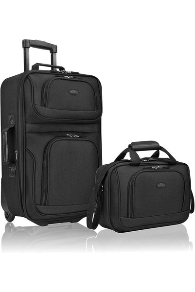 GENERAL U.S. Traveler Rio Rugged Fabric Expandable Carry-On Luggage, 2-Piece ...