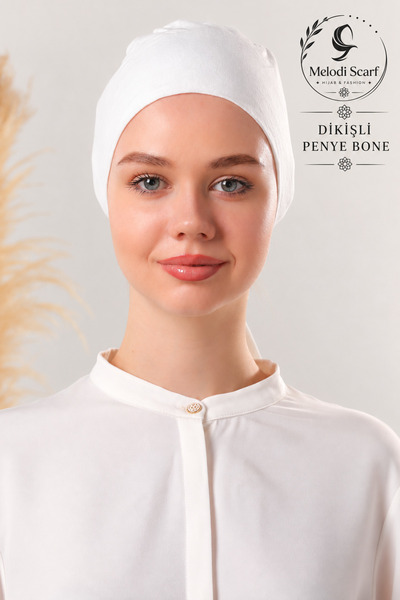 Melodi Scarf Ženski hidžab, šiveni pamučni šešir od češljanog pamuka, nekliza...
