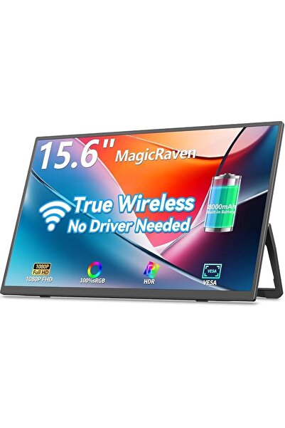 GENERAL MagicRaven Wireless Portable Monitor 15.6", FHD 1080P Screen IPS 100%...